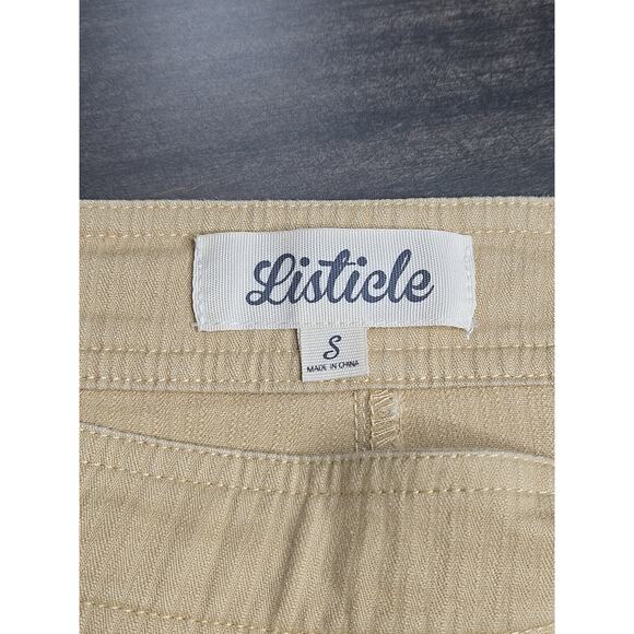 Listicle Side Button Chino Pants Women Size S - Picture 3 of 9